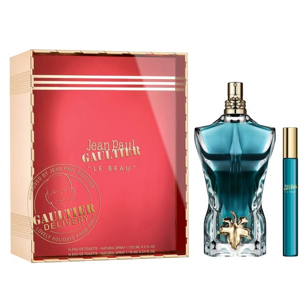 Gift Set Jean Paul Gaultier Le Beau For Men 2pcs ( EDT 125ml & EDT 10ml )